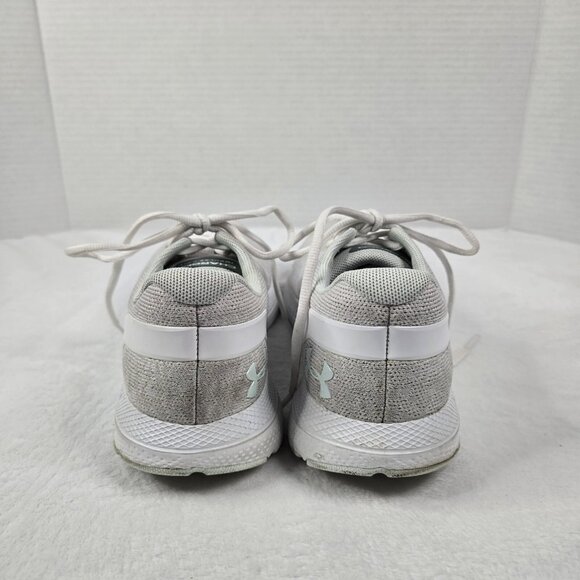 Under Armour Charged Impulse Knit Sneakerss Athletic White Grey Womens 9.5 - Picture 3 of 9